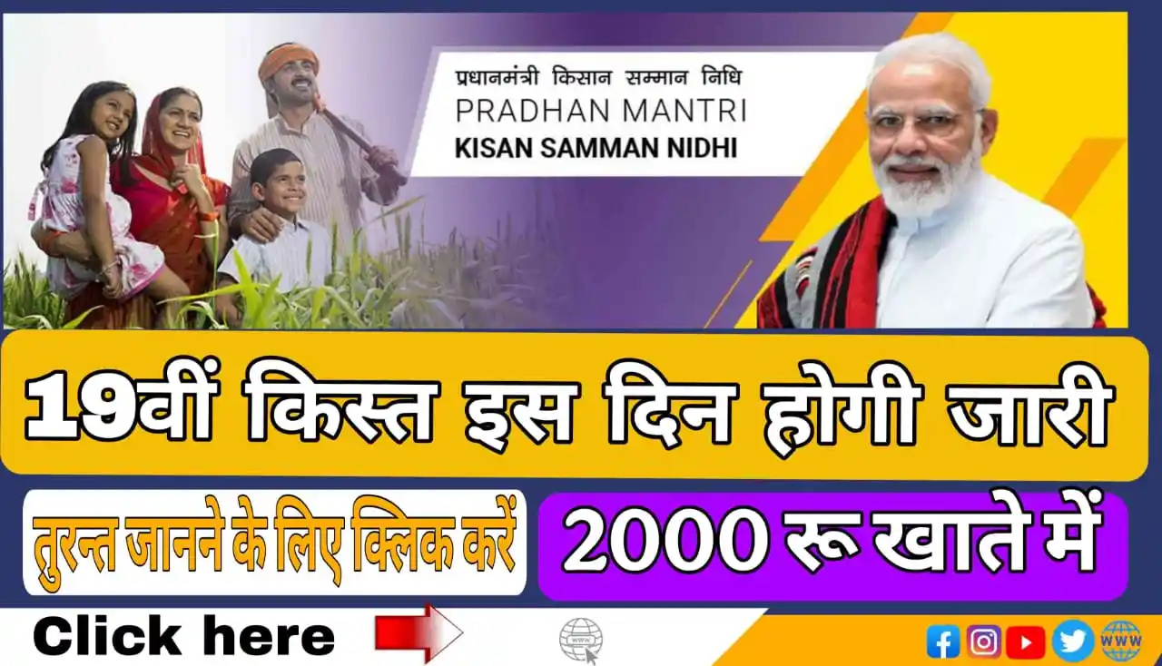 PM Kisan Nidhi 19th Installment Date